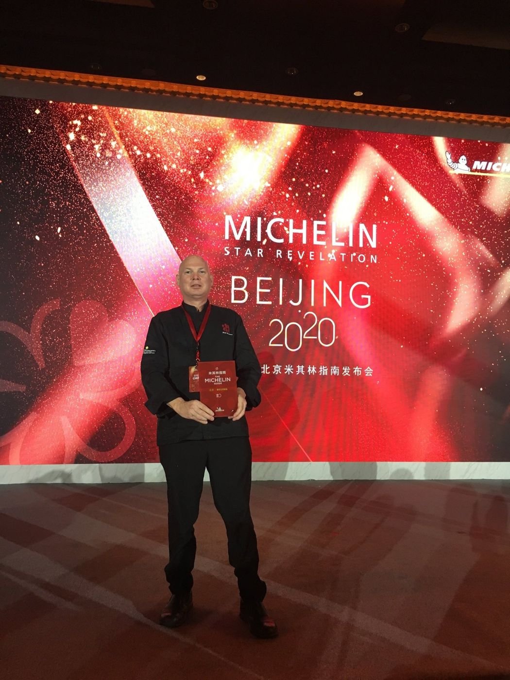 Rick Bartram at the Michelin Guide Beijing launch